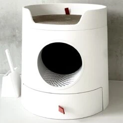 A Sunny Day Kattenbak Met Lade, Bedje En Krabplank - Inclusief Schepje - Design Kattenbak - Wit - Dichte Kattenbak - Kattenbak Gesloten 28 A Sunny Day Kattenbak Met Lade, Bedje En Krabplank - Inclusief Schepje - Design Kattenbak - Wit - Dichte Kattenbak - Kattenbak Gesloten -Kattenbenodigdheden Winkel 1200x1200 921