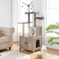 Signature Home Catty Krabpaal Met Kattenbak - Kattenbakkast - Kattenhuis Met Deur En Slot - Krabpalen Met Hangmat Mand Katten Huis - Kattenbakmeubel Verborgen - Alles-in-één Kattenspeelgoed Met Kattenhuis - Grijs - 60cm X 150cm X 48cm 18 Signature Home Catty Krabpaal Met Kattenbak - Kattenbakkast - Kattenhuis Met Deur En Slot - Krabpalen Met Hangmat Mand Katten Huis - Kattenbakmeubel Verborgen - Alles-in-één Kattenspeelgoed Met Kattenhuis - Grijs - 60cm X 150cm X 48cm -Kattenbenodigdheden Winkel 1200x1200 937