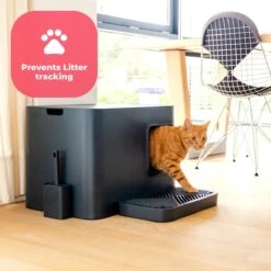 Hoopo® Dome Plus Kattenbak Grijs - Kattenbak - Kattenbakschep - 50x37.5x38cm - Grote Kattenbak -Kattenbenodigdheden Winkel 1200x1200 942