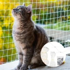 Kattennet Premium - 800 X 300 CM - Kattennet Voor Balkon - Transparant - Balkon Net - Makkelijk Te Monteren- Kattengaas 14 Kattennet Premium - 800 X 300 CM - Kattennet Voor Balkon - Transparant - Balkon Net - Makkelijk Te Monteren- Kattengaas -Kattenbenodigdheden Winkel 1200x1200 988