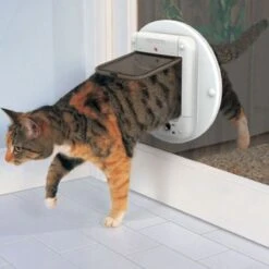 Cat Mate Kattendeur Microchip 360 Wit -Kattenbenodigdheden Winkel 1200x1200 997