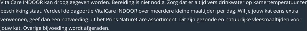 Prins VitalCare Indoor 5 Kg - Kat 8 Prins VitalCare Indoor 5 Kg - Kat - Afbeelding 8