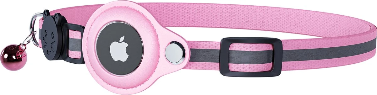 CuraCanin - AirTag Kat - Kattenhalsband - AirTag Apple Houder - Roze - Reflecterend - Verstelbaar - GPS Tracker - Kattenriem 7 CuraCanin - AirTag Kat - Kattenhalsband - AirTag Apple Houder - Roze - Reflecterend - Verstelbaar - GPS Tracker - Kattenriem - Afbeelding 7