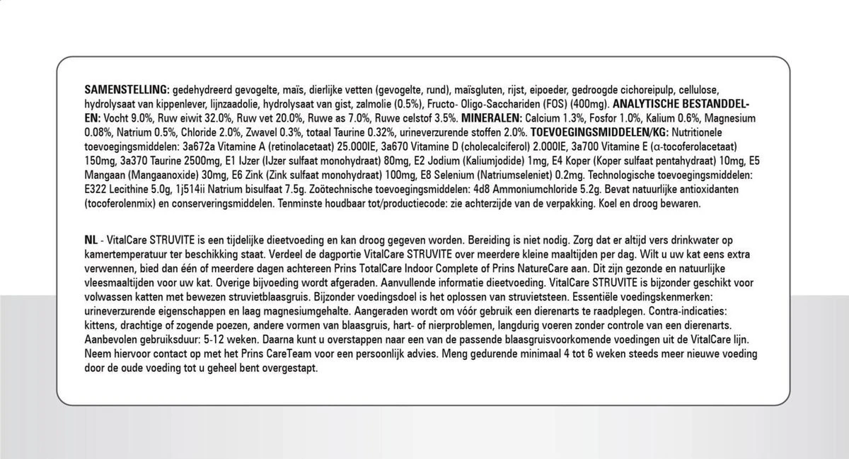 Prins VitalCare Struvite 5 Kg - Kat 8 Prins VitalCare Struvite 5 Kg - Kat - Afbeelding 8