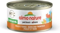 Almo Nature Natvoer Voor Katten - HFC Natural - 24 X 70g - Kip En Tonijn - 24 X 70 Gram -Kattenbenodigdheden Winkel 1200x659