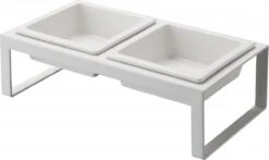 Yamazaki Tower Dierenvoerbakjes - Wit -Kattenbenodigdheden Winkel 1200x716 1