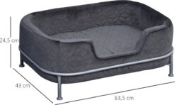 PawHut Hondenbank Met Rugleuning Huisdierenbank Met Metalen Poten Hondenbed Kattenbank D04-157 -Kattenbenodigdheden Winkel 1200x720 2