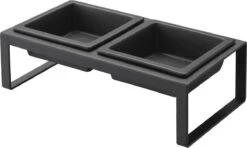 Yamazaki Eetbak - Voederbak Kat - Tweeledig - Zwart 15 Yamazaki Eetbak - Voederbak Kat - Tweeledig - Zwart -Kattenbenodigdheden Winkel 1200x720 4