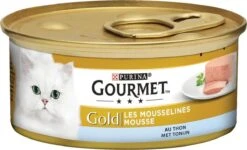 Gourmet Gold Mousse - Kattenvoer Natvoer - Met Tonijn, Lever, Kalkoen, Rund - 48 X 85 G -Kattenbenodigdheden Winkel 1200x731