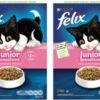 2x Felix Sensations Droog Junior - Kattenvoer - 1kg