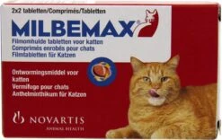 Milbemax Ontworming Tabletten Grote Kat 2 - 12 Kg 2 X 2 Tabletten -Kattenbenodigdheden Winkel 1200x756 1