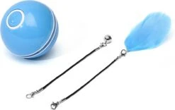 Otiume Elektrische Speelbal - Slimme Interactieve Zelfrollende Bal - Speelgoed Voor Katten - Kattenspeelgoed - Blauw -Kattenbenodigdheden Winkel 1200x758