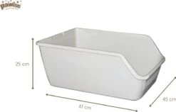 Pawise Kattenbak Open Met Hoge Rand Large 5 Pawise Kattenbak Open Met Hoge Rand Large -Kattenbenodigdheden Winkel 1200x766 2