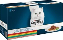 Gourmet Perle Mini Filets In Saus - Kattenvoer Natvoer - Kip, Konijn, Rund & Zalm - 60 X 85 Gr -Kattenbenodigdheden Winkel 1200x768