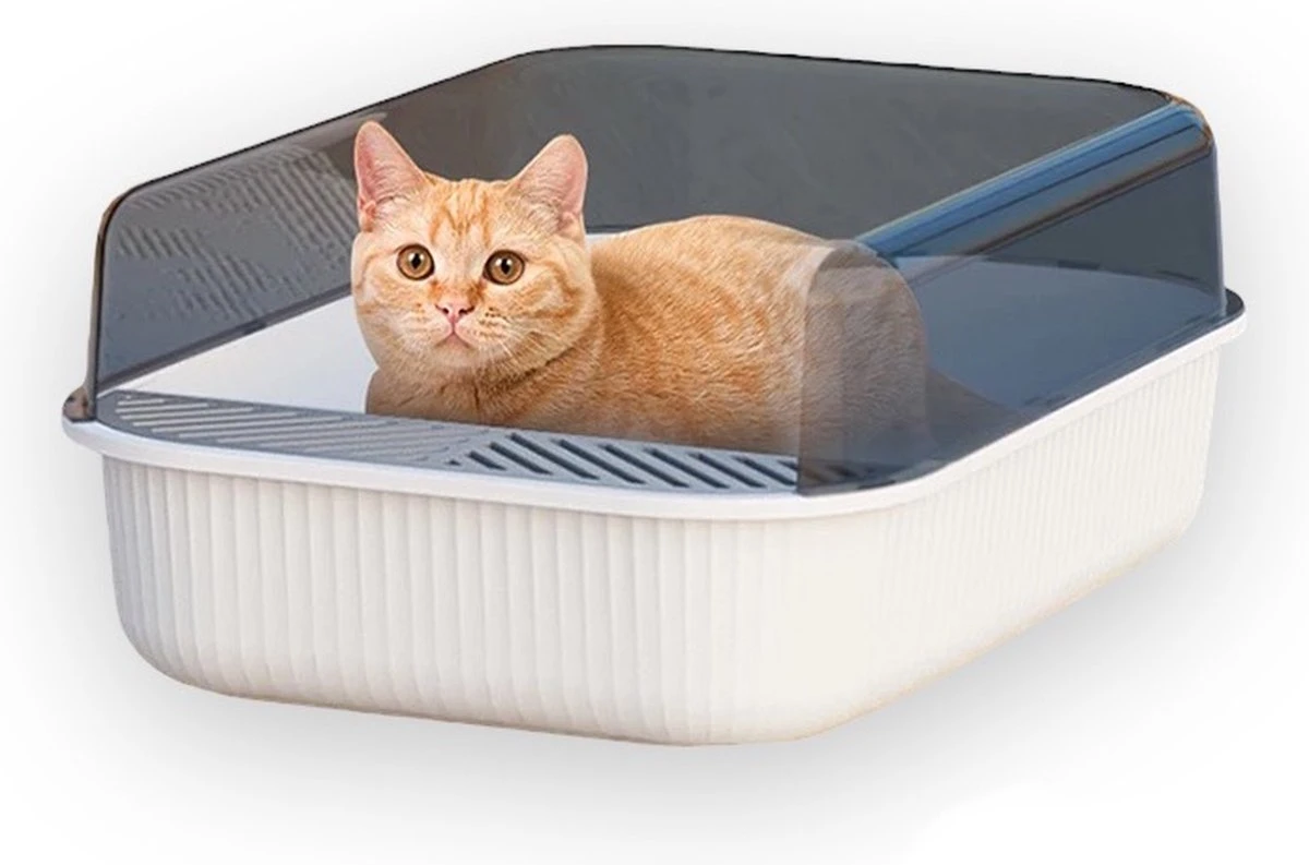 Merkloos Kattenbak - Zwart - Open - Incl. Schep - Modern - Hip - Trendy - Design Kattenbak 6 Merkloos Kattenbak - Zwart - Open - Incl. Schep - Modern - Hip - Trendy - Design Kattenbak - Afbeelding 6