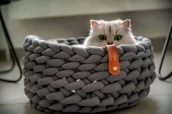 Djambo Kattenmanden, Gevlochten En Zachte Kattenbed, Comfortabel En Warm. -Kattenbenodigdheden Winkel 1200x798 4