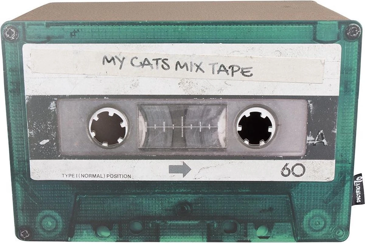 District 70 MIXTAPE - Trendy Retro Krabmeubel Van Duurzaam Karton - Omkeerbaar In Zwart - 54x35x31cm - Zwart 2 District 70 MIXTAPE - Trendy Retro Krabmeubel Van Duurzaam Karton - Omkeerbaar In Zwart - 54x35x31cm - Zwart - Afbeelding 2