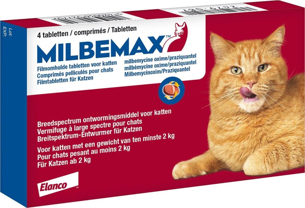 Milbemax Kat Groot - 1 ST à 2 X 2 TABL 4 Milbemax Kat Groot - 1 ST à 2 X 2 TABL - Afbeelding 4