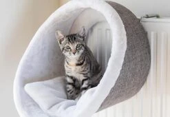 Trixie Radiator Hangmat Iglo - Wit/Grijs 34 X 38 X 38 Cm -Kattenbenodigdheden Winkel 1200x825