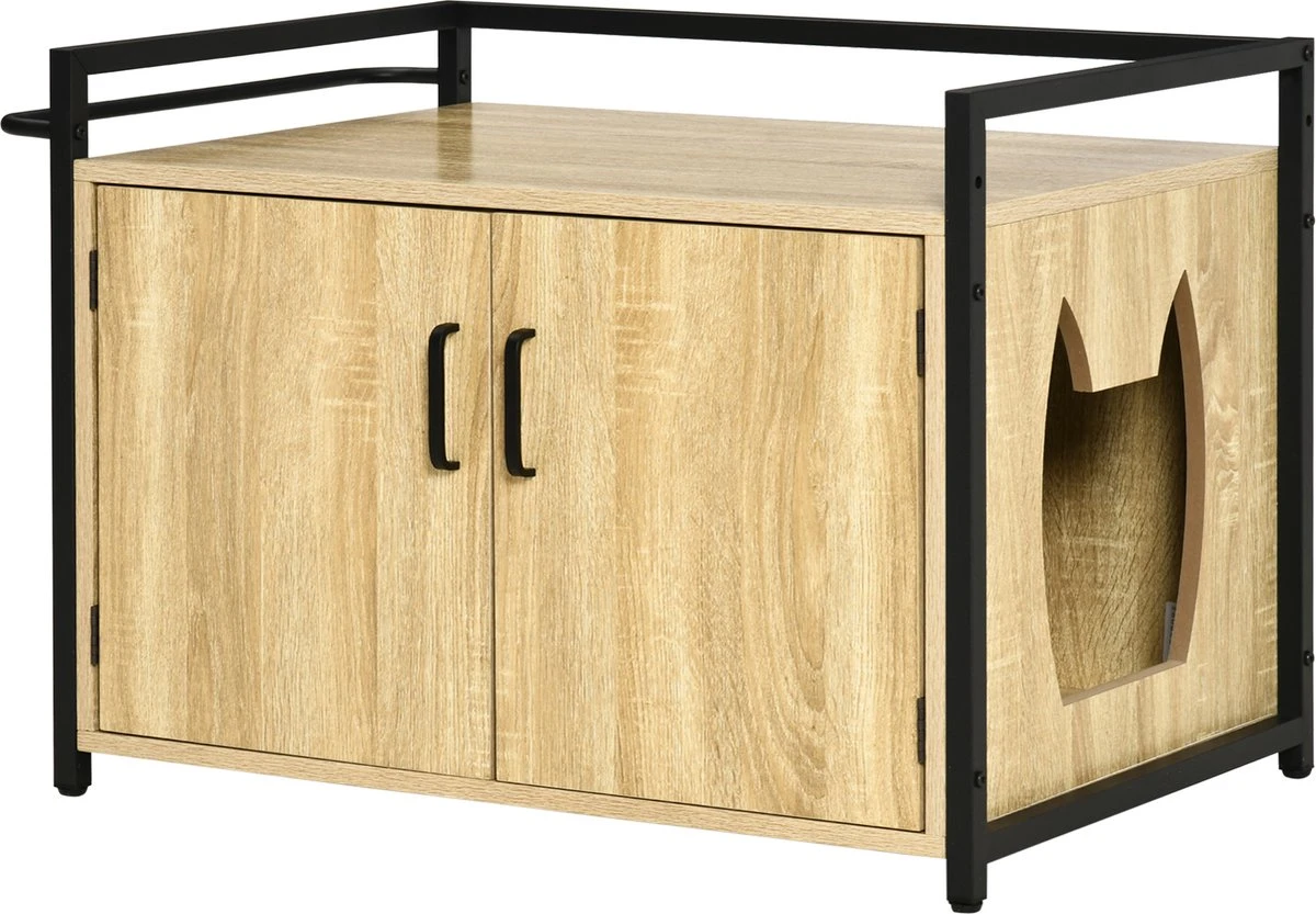 PawHut Katzentoilett Mit Griff D31-053 1 PawHut Katzentoilett Mit Griff D31-053