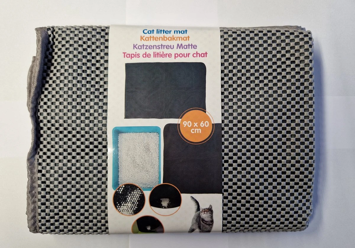 Kattenbakmat - Grit Opvanger - Schoonloopmat 90x60cm 1 Kattenbakmat - Grit Opvanger - Schoonloopmat 90x60cm
