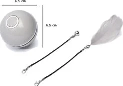 Catchit!® Interactieve Zelfrollende Bal Katten - Kattenspeeltjes - Inclusief USB Kabel En Staartjes - Kattenspeelgoed - Smart - Grijs 10 Catchit!® Interactieve Zelfrollende Bal Katten - Kattenspeeltjes - Inclusief USB Kabel En Staartjes - Kattenspeelgoed - Smart - Grijs -Kattenbenodigdheden Winkel 1200x839