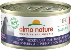 Almo Nature Natvoer Voor Katten - HFC Natural - 24 X 70g - Kip En Tonijn - 24 X 70 Gram -Kattenbenodigdheden Winkel 1200x844