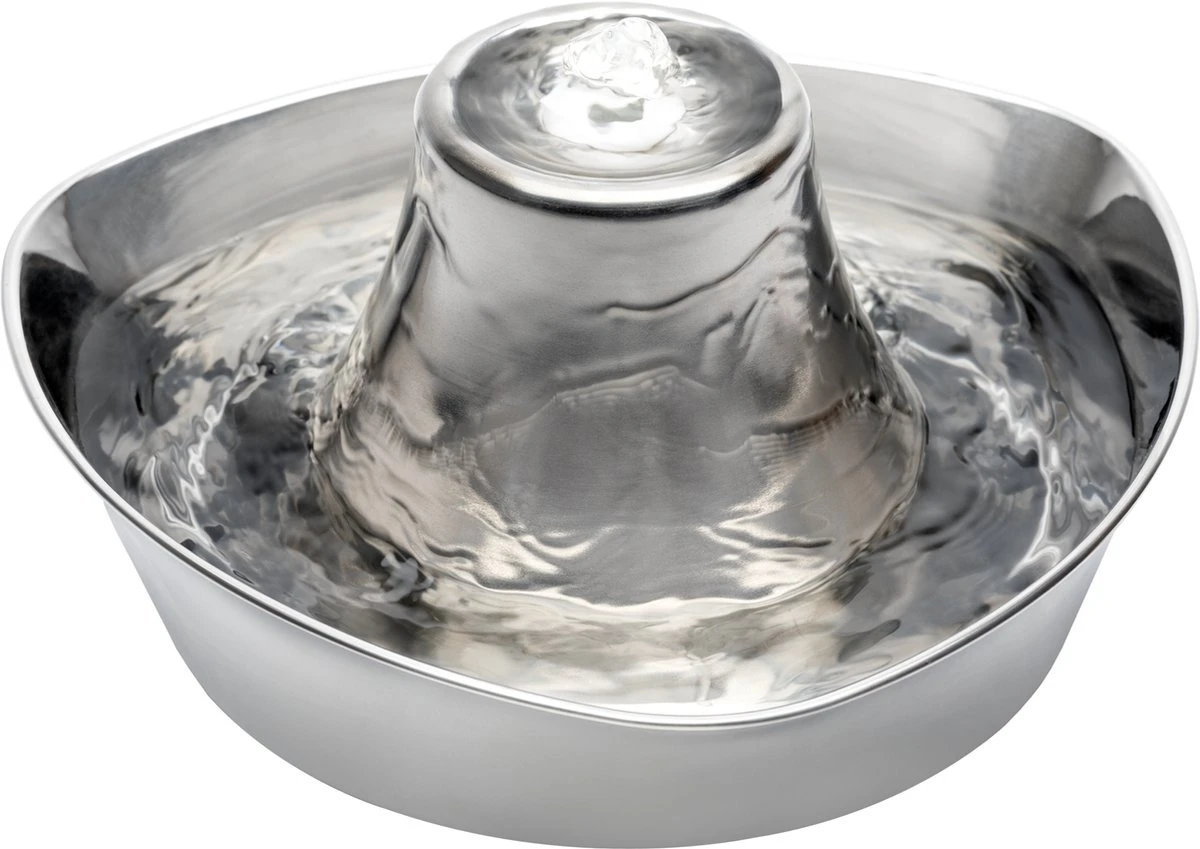 PetSafe® Seaside Stainless Steel Pet Fountain - RVS Drinkfontein Voor Katten En Kleine Honden - Water Borrelt Zacht Over De Toren - Door Het Design Van Alle Kanten Bereikbaar - 1,8 Liter - PetSafe Seaside 7 PetSafe® Seaside Stainless Steel Pet Fountain - RVS Drinkfontein Voor Katten En Kleine Honden - Water Borrelt Zacht Over De Toren - Door Het Design Van Alle Kanten Bereikbaar - 1,8 Liter - PetSafe Seaside - Afbeelding 7