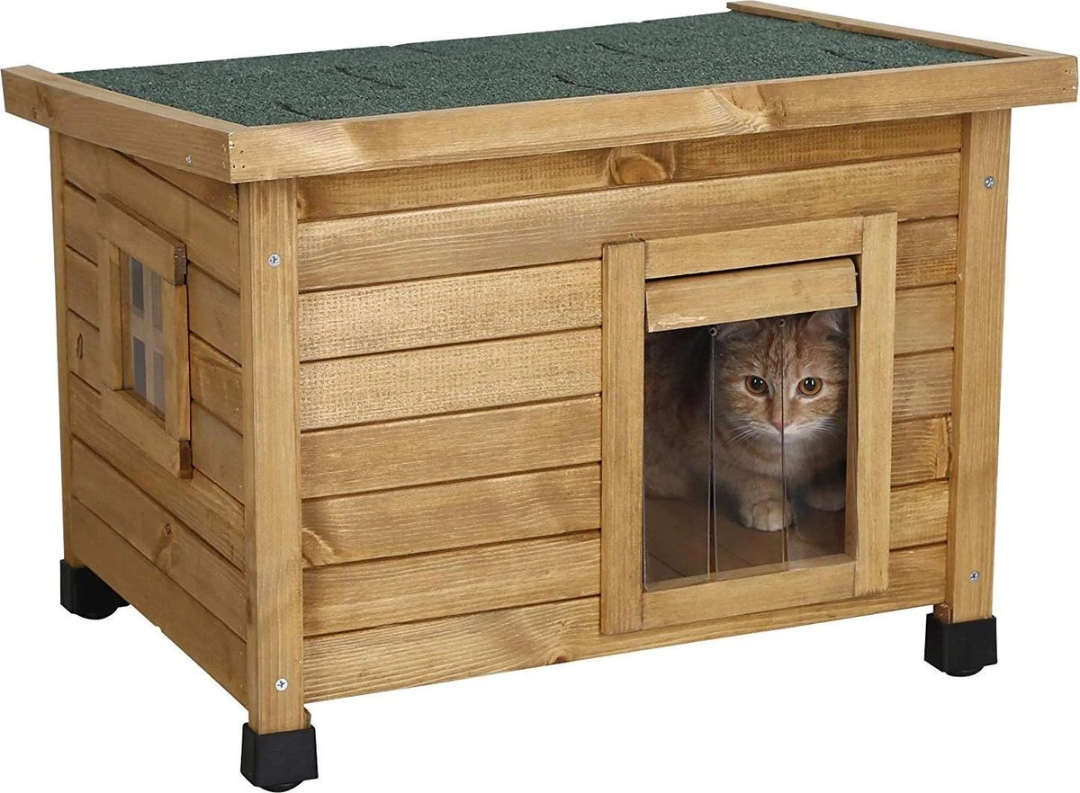 Merkloos Rexa® Kattenhuisje Van Dennenhout 57x45x43cm | Kattenmand Voor Buiten Of In Huis | Beschermt Kat Tegen Kou En Geeft Veilig Gevoel | Makkelijke Ingang | Hoogwaardig Hout | Kattenbak | Katten Huis 1 Merkloos Rexa® Kattenhuisje Van Dennenhout 57x45x43cm | Kattenmand Voor Buiten Of In Huis | Beschermt Kat Tegen Kou En Geeft Veilig Gevoel | Makkelijke Ingang | Hoogwaardig Hout | Kattenbak | Katten Huis
