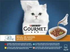 Gourmet Perle Sauce Delight - Kattenvoer Natvoer - Rund, Kip, Tonijn & Zalm - 48 X 85 Gr -Kattenbenodigdheden Winkel 1200x883 2