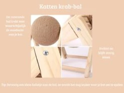 Janse Katten Krab Bal - Katten Speelgoed - Krabmeubel - Kattenkrabpaal - Krabplank - Krabbal - Kattenspeeltje - Krabbol - Inclusief Kattenkruid 8 Janse Katten Krab Bal - Katten Speelgoed - Krabmeubel - Kattenkrabpaal - Krabplank - Krabbal - Kattenspeeltje - Krabbol - Inclusief Kattenkruid -Kattenbenodigdheden Winkel 1200x893