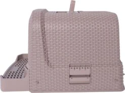 Adori Kattentoiltet Rattan Taupe - Kattenbakken - 69x42x41 Cm -Kattenbenodigdheden Winkel 1200x896