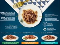 Gourmet Perle - Kattenvoer Natvoer - Land & Zee Duo Met Kip En Rund - 48 X 85 Gram -Kattenbenodigdheden Winkel 1200x902