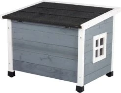 MyMax Kattenhuis - Hout - Openslaand Bitumen Dak - Kattenhuis Voor Buiten - Kattenhok - Kattenhuisje Hout - Grijs - 57*45*43CM -Kattenbenodigdheden Winkel 1200x921 5