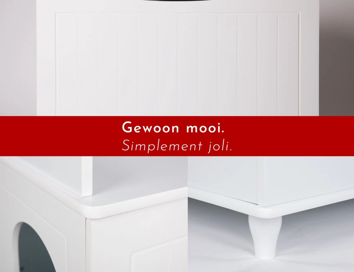 WONDERMAKE® Grote Kattenkast Houten Voor Kattenbak-box Kattentoilet, XL-kattenbak Dressoir Kastje, Designer Kattenhuis Met Kattenhol Kattenmand, Kasten Kast Voor Badkamer, 73,5 X 51,5 X 57 Cm, Wit 3 WONDERMAKE® Grote Kattenkast Houten Voor Kattenbak-box Kattentoilet, XL-kattenbak Dressoir Kastje, Designer Kattenhuis Met Kattenhol Kattenmand, Kasten Kast Voor Badkamer, 73,5 X 51,5 X 57 Cm, Wit - Afbeelding 3