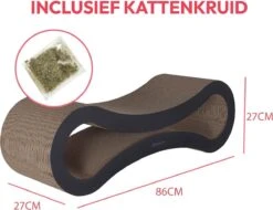 Snoozle Loop Krabpaal Voor Katten - Zwart - 86cm - Krabmeubel Voor Grote Katten - Karton -Kattenbenodigdheden Winkel 1200x923 2
