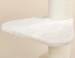 Krabpaal Voor Grote Katten Maine Coon Lounge Krabpaal - Beige - 60 X 60 X 120 Cm -Kattenbenodigdheden Winkel 1200x929