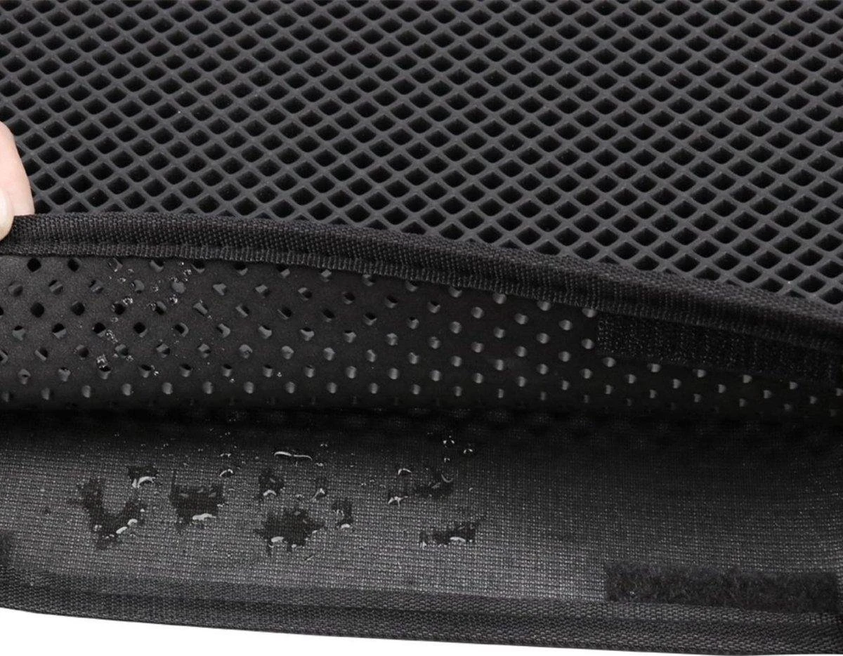 SIMU Lifestyle - Kattenbakmat - Grit Opvanger - Dubbele Laag - Waterdicht - Zwart - 50x40 Cm 2 SIMU Lifestyle - Kattenbakmat - Grit Opvanger - Dubbele Laag - Waterdicht - Zwart - 50x40 Cm - Afbeelding 2