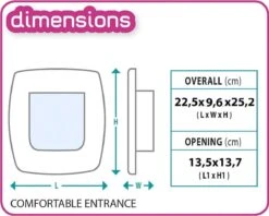 Ferplast Swing Poezendeur 5T - Wit - 22,5 X 9,6 X 25,2 Cm -Kattenbenodigdheden Winkel 1200x960 6