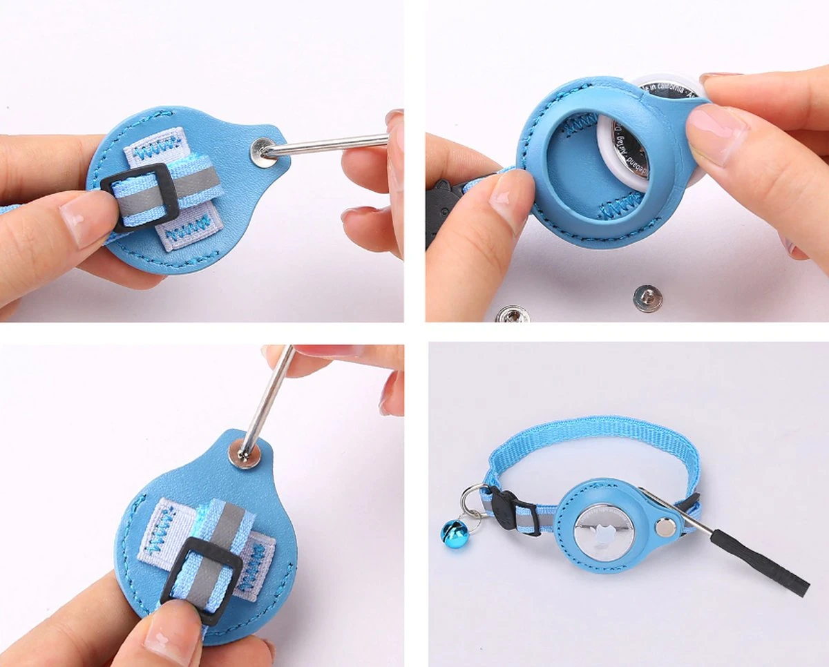 CuraCanin - AirTag Kat - Kattenhalsband - AirTag Apple Houder - Roze - Reflecterend - Verstelbaar - GPS Tracker - Kattenriem 3 CuraCanin - AirTag Kat - Kattenhalsband - AirTag Apple Houder - Roze - Reflecterend - Verstelbaar - GPS Tracker - Kattenriem - Afbeelding 3