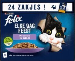 Felix Elke Dag Feest Mix Selectie In Gelei Kattenvoer Nat 4(24-pack) -Kattenbenodigdheden Winkel 1200x972 1