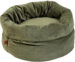 Designed By Lotte Fluco Kattenmand - Fluweel - Groen - 45x45x35 Cm -Kattenbenodigdheden Winkel 1200x988