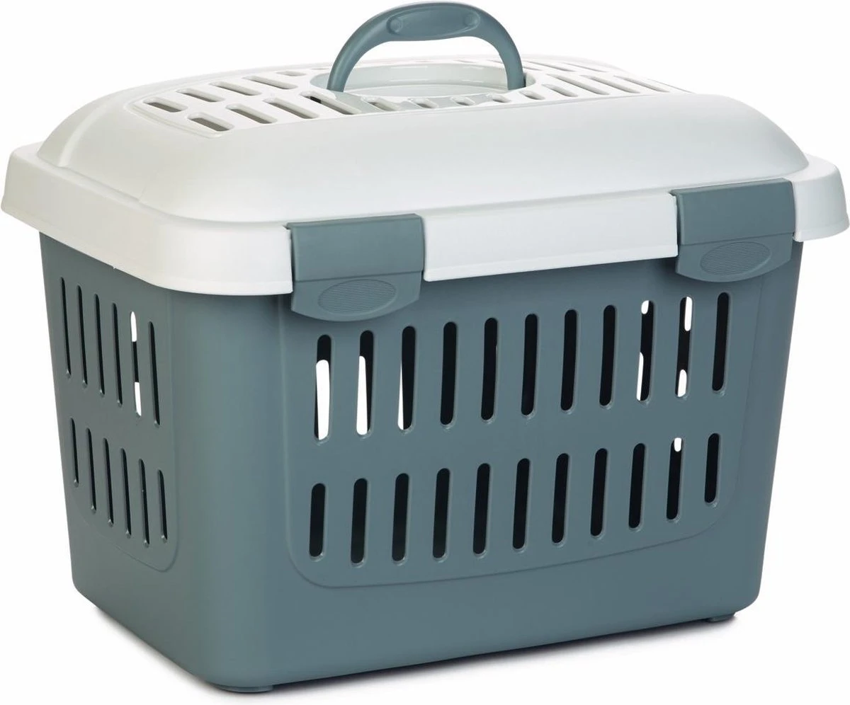 Beeztees Reismand Gulliver Midi Lichtblauw - Wit 45 X 33 X 33 Cm 1 Beeztees Reismand Gulliver Midi Lichtblauw - Wit 45 X 33 X 33 Cm