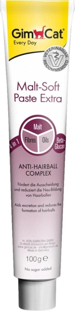 GimCat Haarbalpasta - Mout -100 G -Kattenbenodigdheden Winkel 290x1200 3