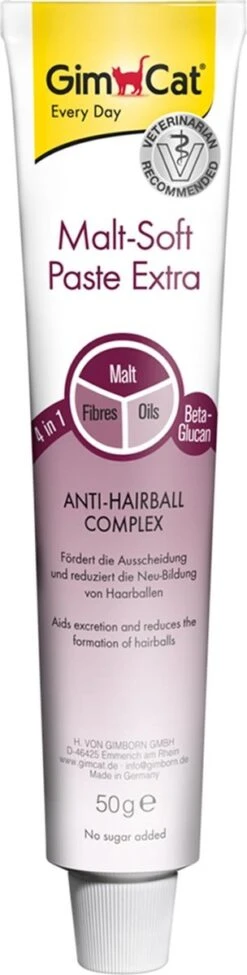 GimCat Haarbalpasta - Mout -100 G -Kattenbenodigdheden Winkel 304x1200 1