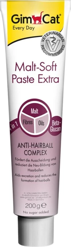GimCat Haarbalpasta - Mout -100 G -Kattenbenodigdheden Winkel 347x1200