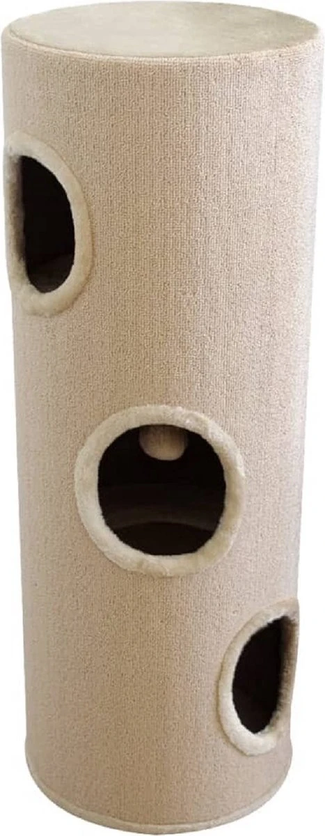 Topmast Krabpaal - Krabton - Kattenton - Cecilia Beige - 35 X 35 X 100 Cm 1 Topmast Krabpaal - Krabton - Kattenton - Cecilia Beige - 35 X 35 X 100 Cm