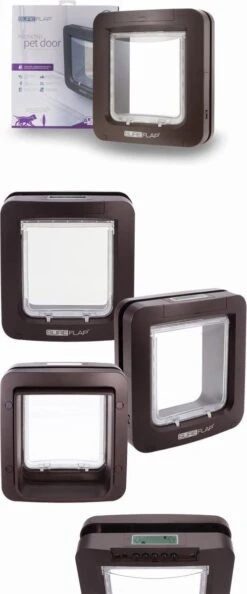 SureFlap Microchip Huisdierluik L - Bruin - 18 X 17 Cm -Kattenbenodigdheden Winkel 499x1200