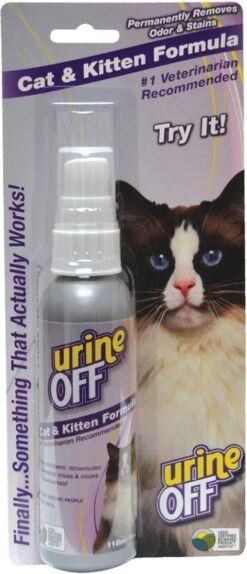 Urine Off - Geur En Vlekverwijderaar Voor Kitten En Kat Urine 118 Ml -Kattenbenodigdheden Winkel 516x1200