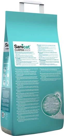 Sanicat Kattenbakvulling Clumping White Cotton Fresh 20 Liter -Kattenbenodigdheden Winkel 573x1200 3